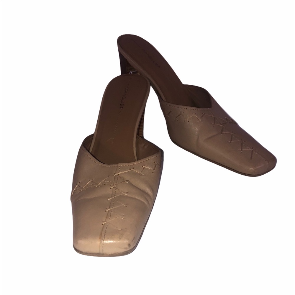 Danelle Women Leather Heeled Shoes Size 7.5M